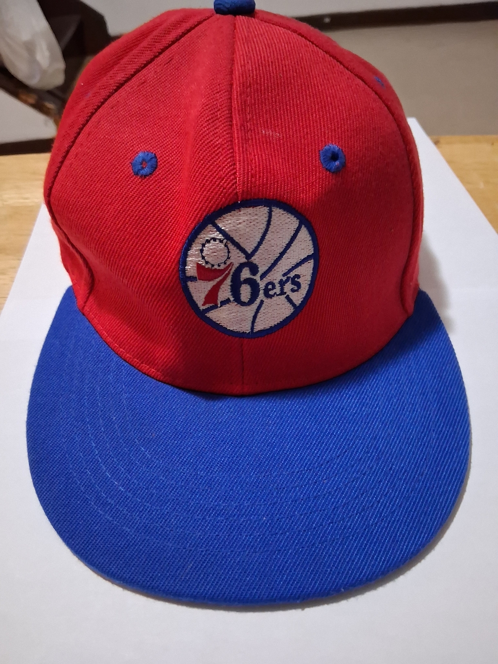 The Hundreds Red and Blue Men Snapback Hat with 76ers Logo